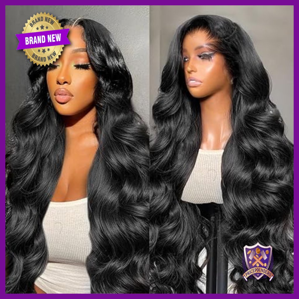 13x6 Body Wave Lace Front Wig Human Hair 220% Density 28 Inch Pre Plucked